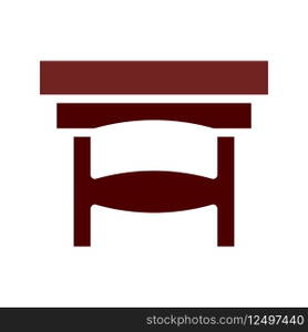 Table icon solid brown element