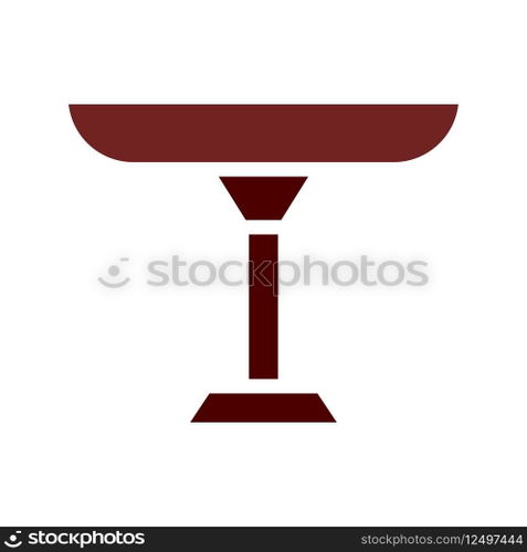 Table icon solid brown element