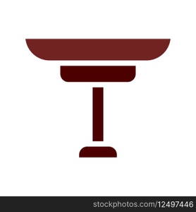 Table icon solid brown element