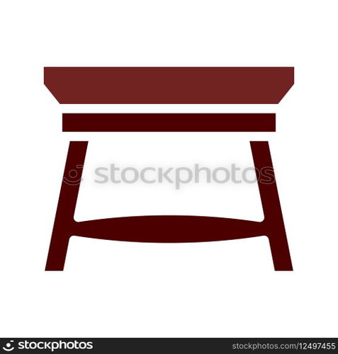 Table icon solid brown element
