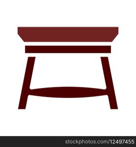 Table icon solid brown element