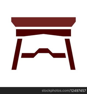Table icon solid brown element
