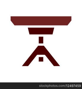 Table icon solid brown element