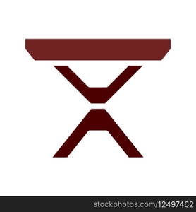 Table icon solid brown element