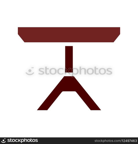 Table icon solid brown element