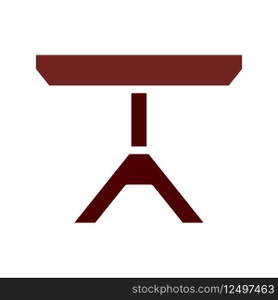 Table icon solid brown element