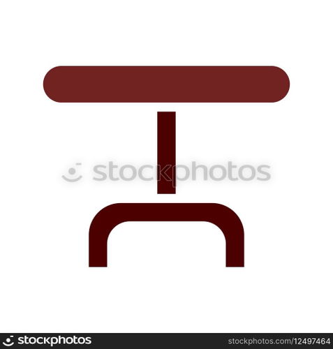 Table icon solid brown element