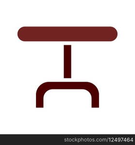 Table icon solid brown element