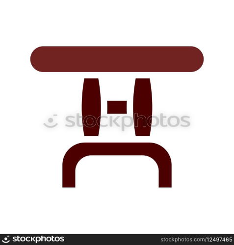 Table icon solid brown element