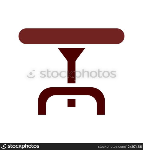 Table icon solid brown element