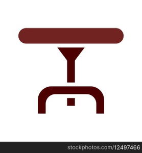 Table icon solid brown element