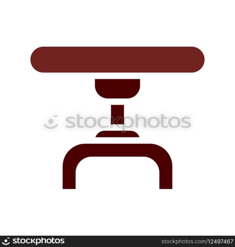 Table icon solid brown element