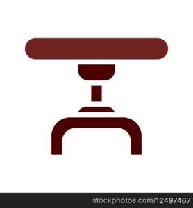 Table icon solid brown element