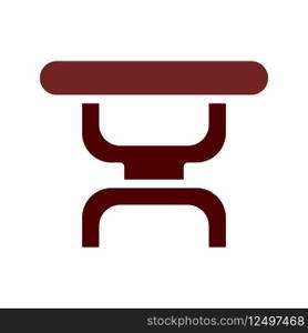Table icon solid brown element