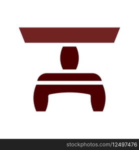 Table icon solid brown element