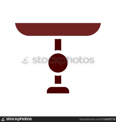 Table icon solid brown element