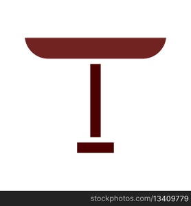 Table icon solid brown element