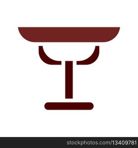 Table icon solid brown element