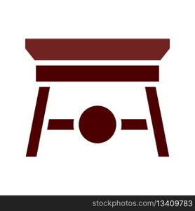 Table icon solid brown element