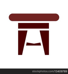 Table icon solid brown element