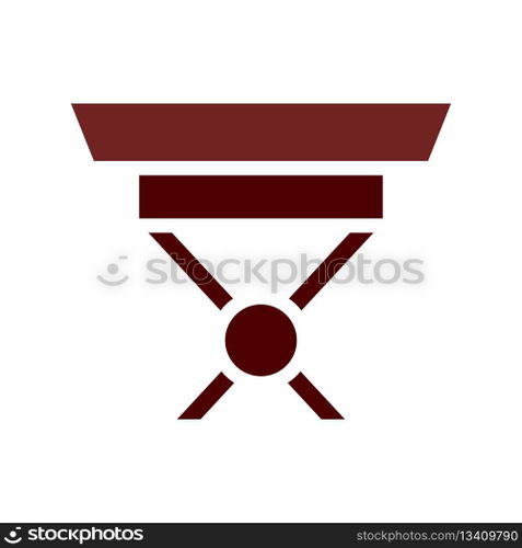 Table icon solid brown element