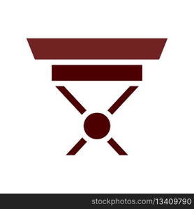 Table icon solid brown element