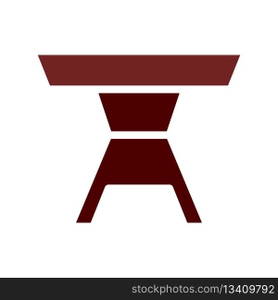 Table icon solid brown element