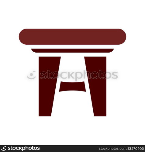 Table icon solid brown element