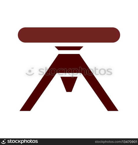 Table icon solid brown element