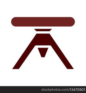 Table icon solid brown element
