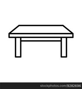 Table icon vector on trendy design