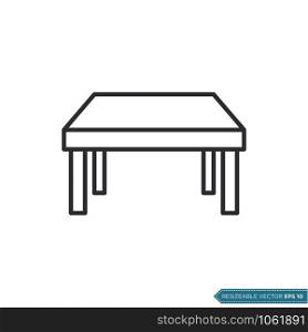 Table Icon Vector Template Illustration Design