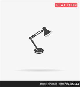 Table Lamp flat vector icon. Hand drawn style design illustrations.. Table Lamp flat vector icon