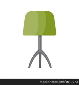 Table lamp icon isolated on white background. Vector illustration in flat style. Table lamp isolated on white background