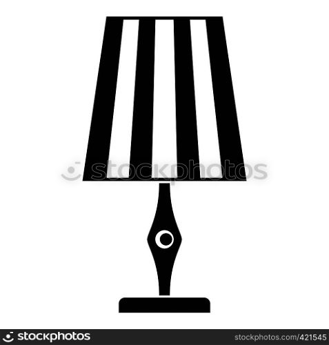 Table lamp icon. Simple illustration of table lamp vector icon for web. Table lamp icon, simple style