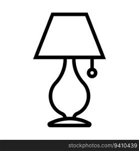 table lamp icon vector illustration logo design