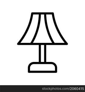 table lamp icon vector line style