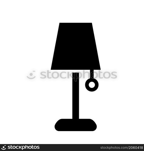 table lamp icon vector solid style