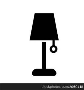table lamp icon vector solid style