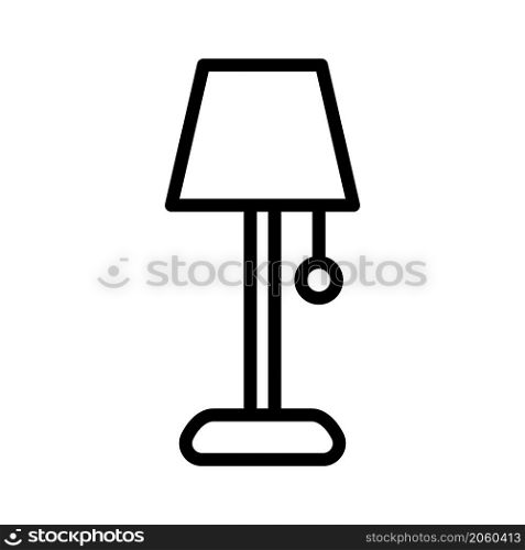 table lamp line icon