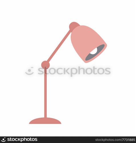 Table lamp on a white background. Vector illustration