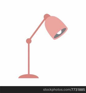 Table lamp on a white background. Vector illustration