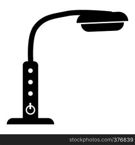 Table lamp with control panel icon. Simple illustration of table lamp with control panel vector icon for web. Table lamp with control panel icon, simple style