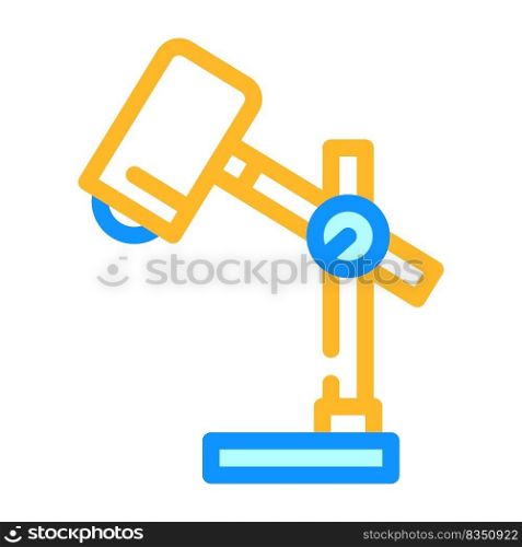 table lighting l&color icon vector. table lighting l&sign. isolated symbol illustration. table lighting l&color icon vector illustration