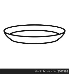 Table plate icon outline vector. Dish plate. Food lunch. Table plate icon outline vector. Dish plate