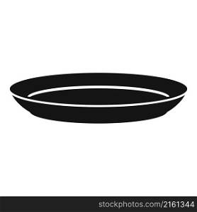Table plate icon simple vector. Dish plate. Food lunch. Table plate icon simple vector. Dish plate