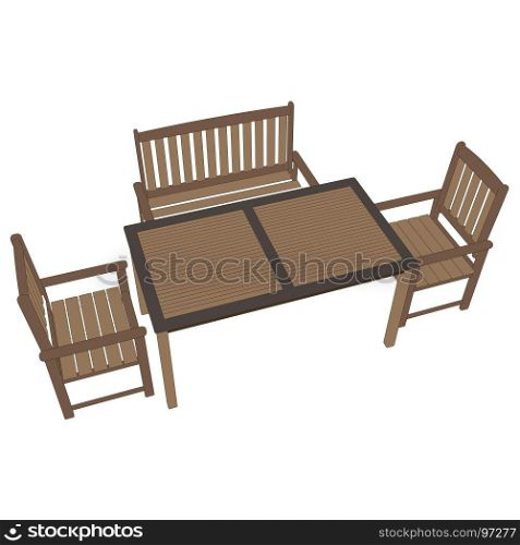 Table restaurant cafe vector illustration icon dinner chair flat romantic