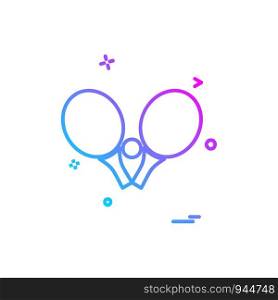 Table Tennis icon design vector