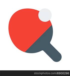 table tennis, icon on isolated background