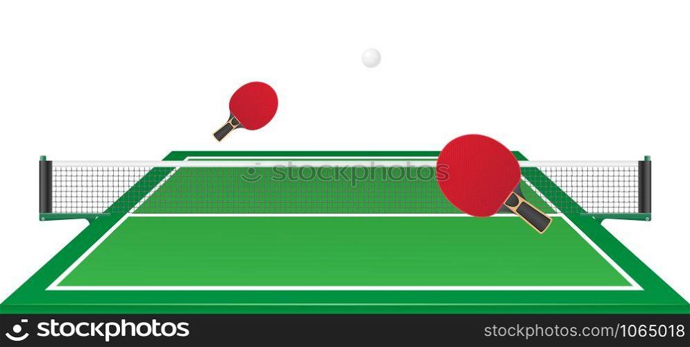 table tennis ping pong vector illustration isolated on white background